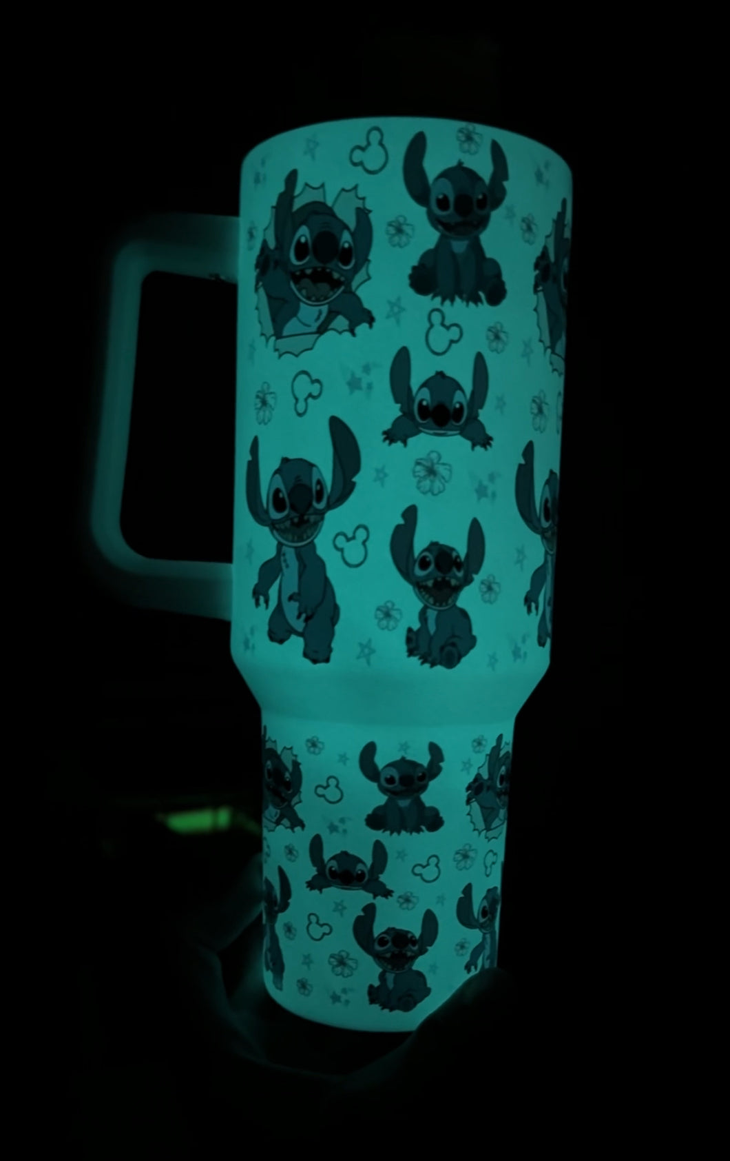 Glow in the dark Stitch 40 oz Tumbler