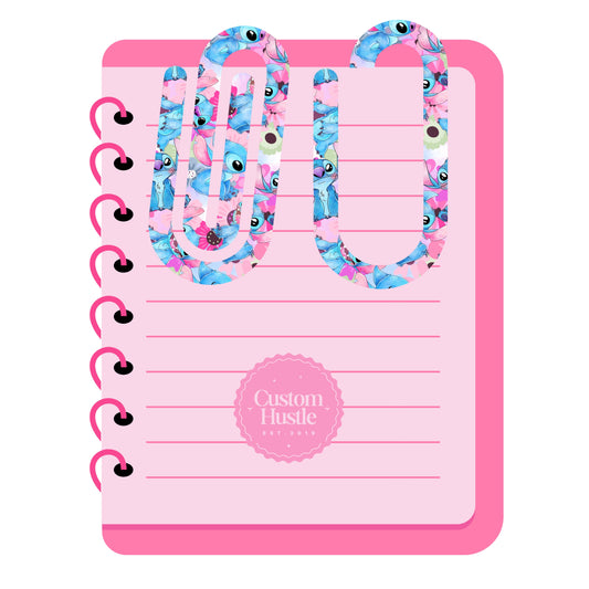 Stitch paper clip / bookmark