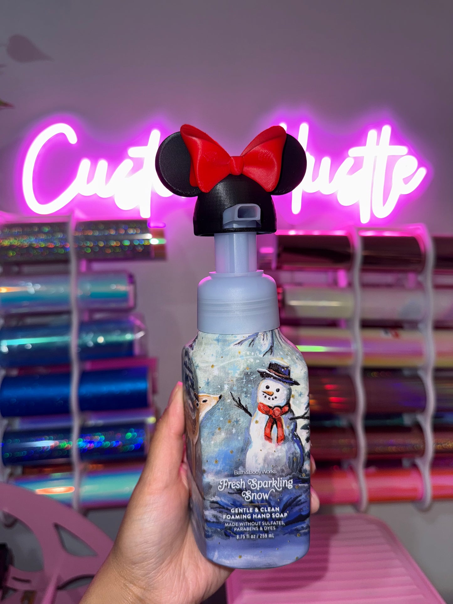 Mickey and Minnie soap topper