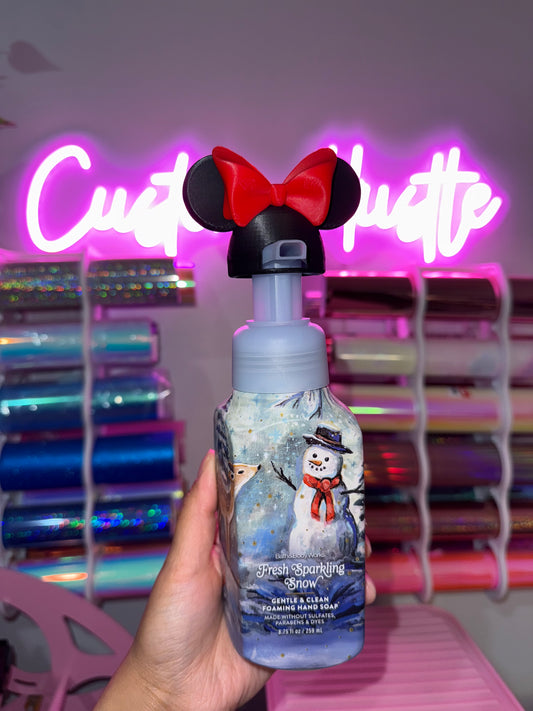 Mickey and Minnie soap topper