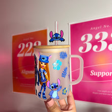 Load image into Gallery viewer, Stitch X Bratz frosted glass can mug
