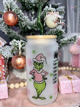 Load image into Gallery viewer, My day grinch glass can
