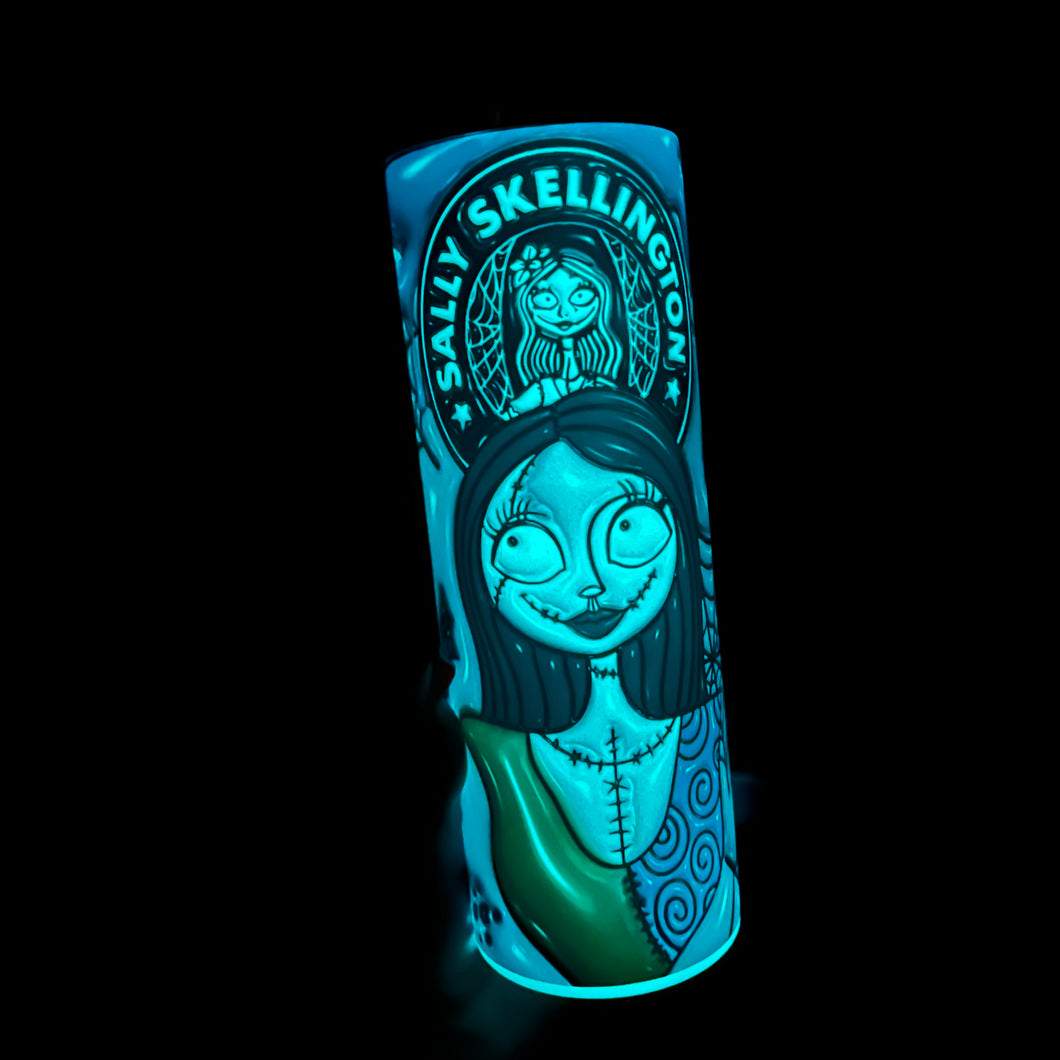 Glow in the dark Sally 3D Tumbler