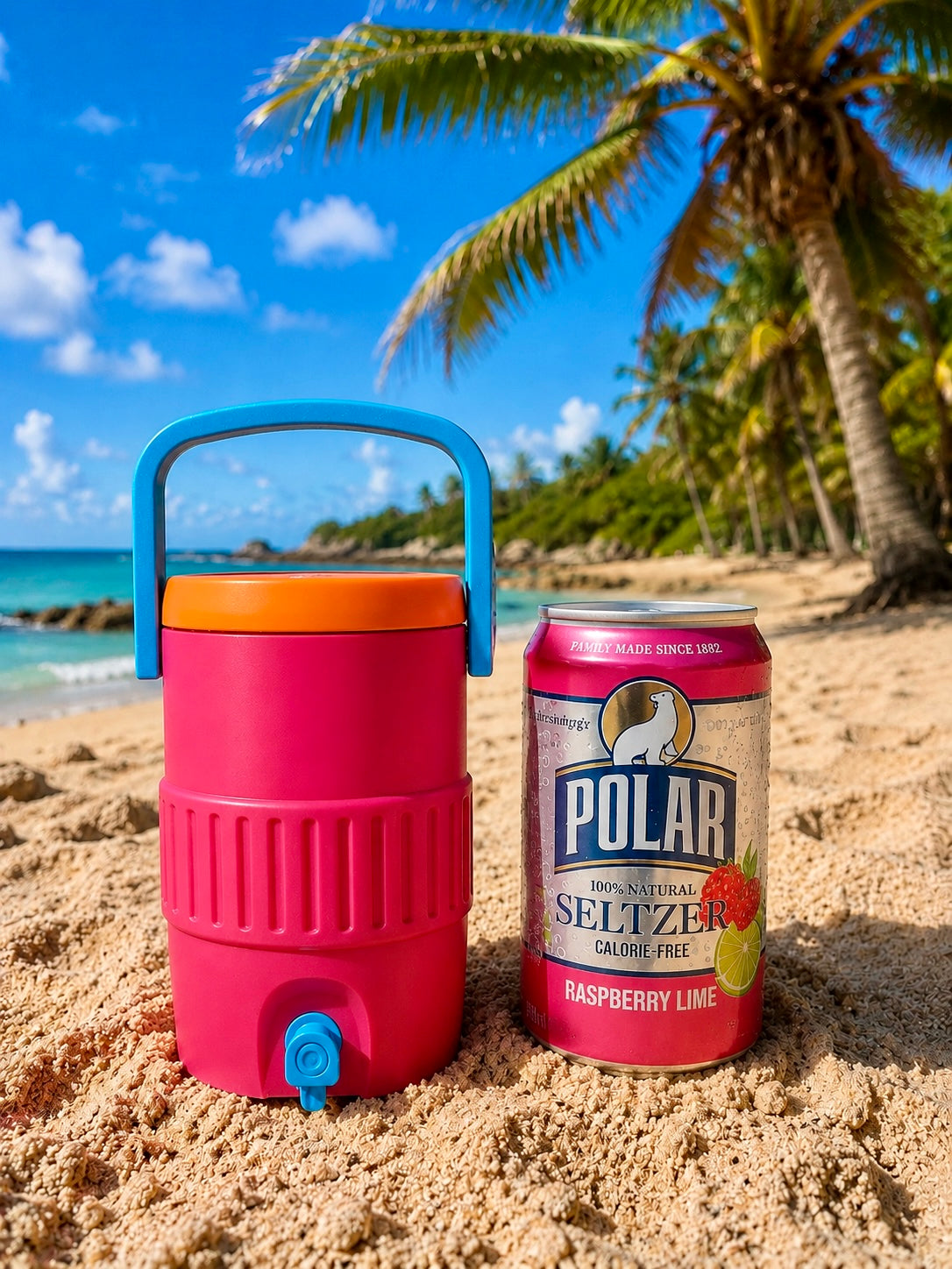 Fun colors 12oz can holder cooler