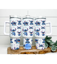 Load image into Gallery viewer, Glow in the dark Stitch 40 oz Tumbler
