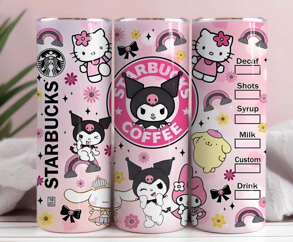 Kitty & friends 20 oz tumbler