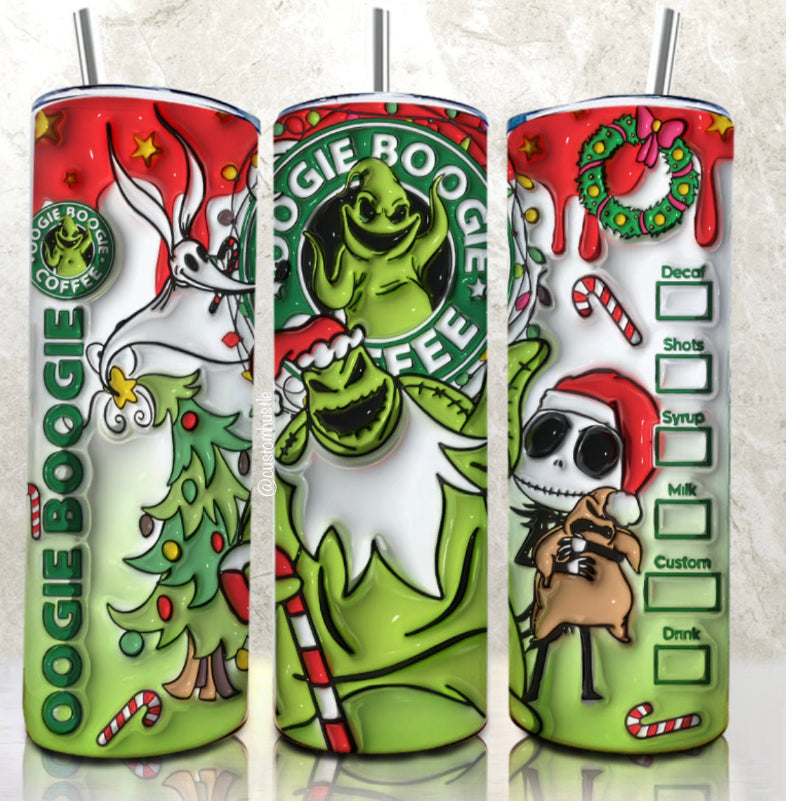 Christmas Oogie Coffee 3D Tumbler