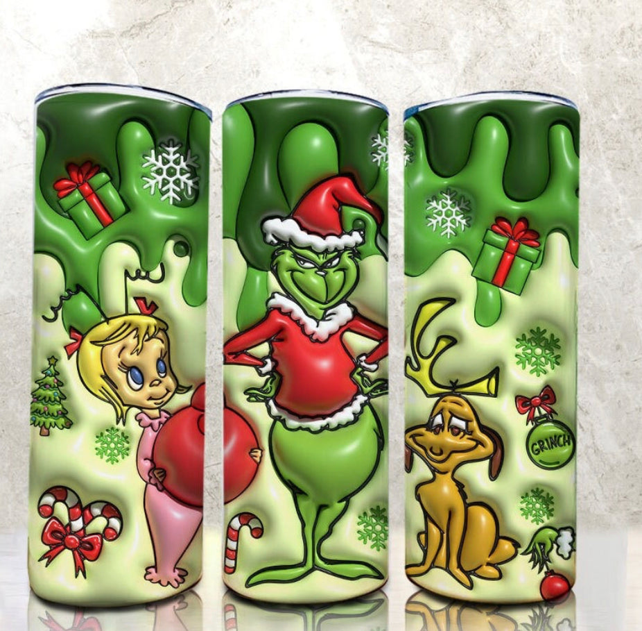 Grinchy 3D sublimation print