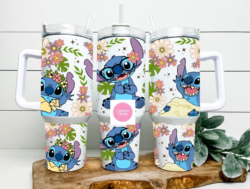 626 Stitch glow in the dark 40 oz tumbler
