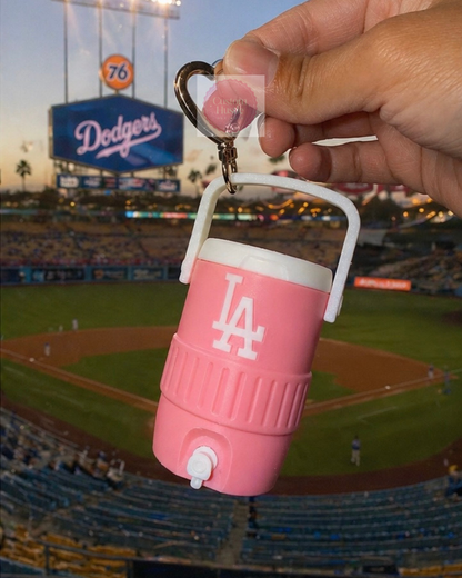 La Dodgers jug baseball keychain