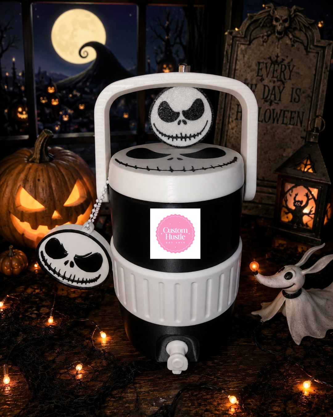 Jack Skellington can holder koozie