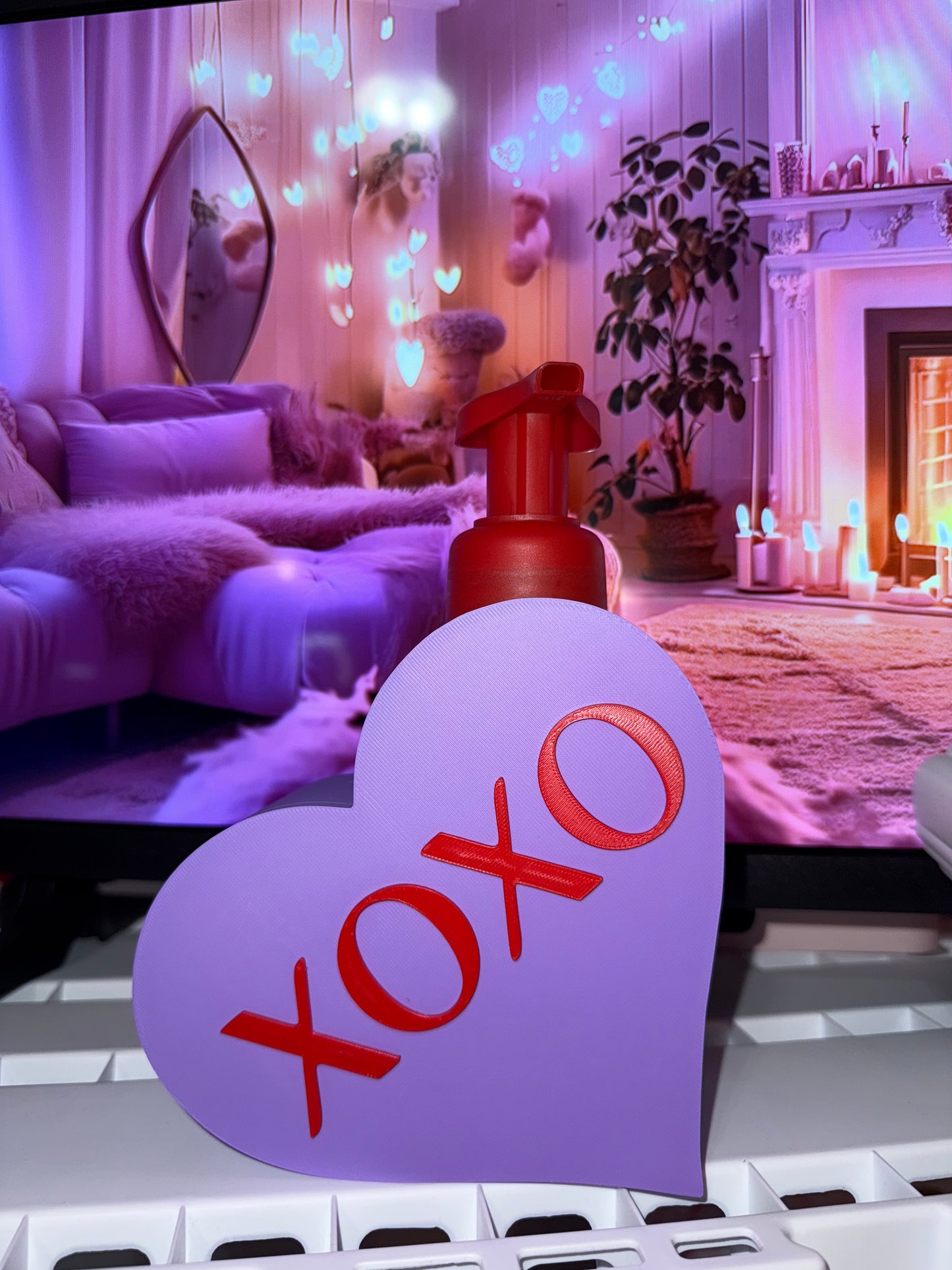 Valentine’s Day Conversation heart soap holder