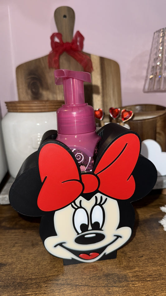 Red bow Minnie Mouse soap holder