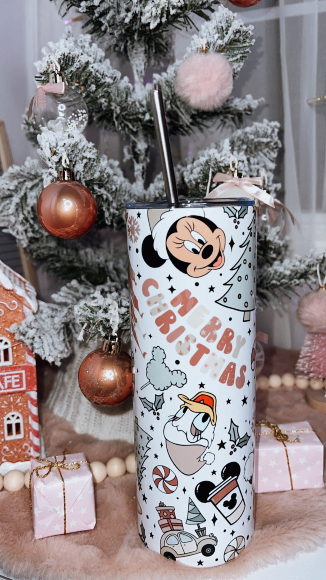 Mouse & friends Christmas 20 oz tumbler