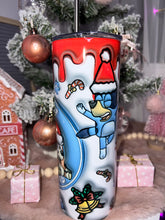 Load image into Gallery viewer, Bluey Christmas 3D tumbler
