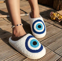 Load image into Gallery viewer, Evil Eye Slippers
