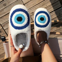 Load image into Gallery viewer, Evil Eye Slippers
