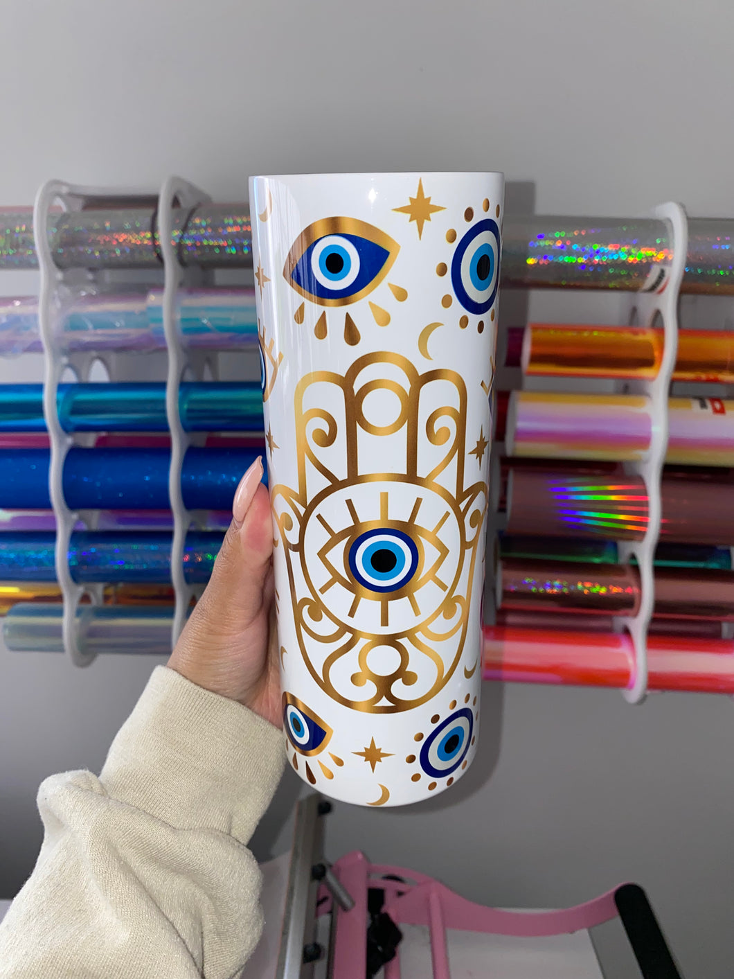 Evil Eye 20 oz tumbler