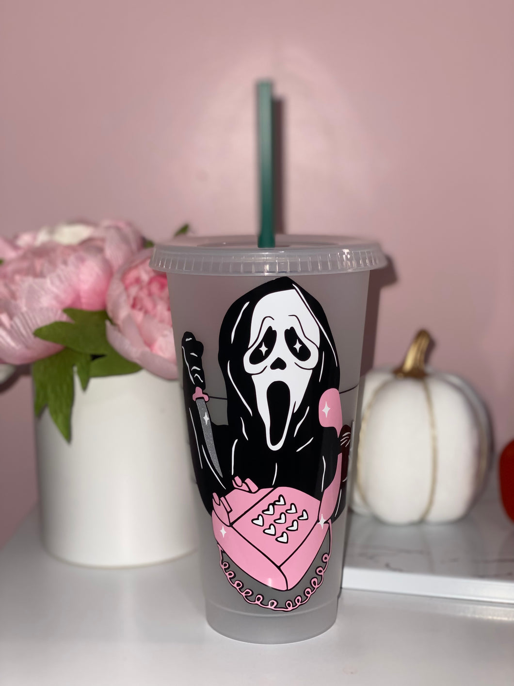 Girly Ghostface cup